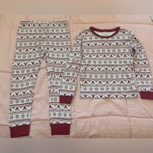 Kids Festive Deer Print Pajama Set